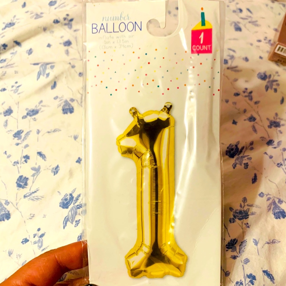 Free-#1 Balloon Gold
